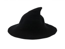 Witch Hat Diversified Along The Sheep Wool Cap Knitting Fisherman Hat Female Fashion Witch Pointed Basin Bucket for Halloween5782724