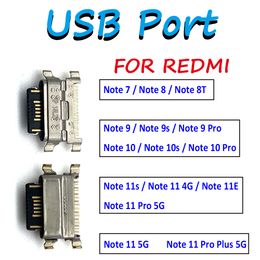 Original For Redmi Note 11S 11E 7 8 8T 10S 9S 9 10 11 Pro Plus 5G Micro Mini USB jack socket connector charger Charging Port