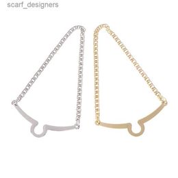 Tie Clips 2 best-selling mens tie chains gold-plated and silver plated alloy fashionable bow set shirt Jewellery Y240411