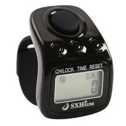 Electronic Finger Counter, Resettable 6-Digit LCD Hand Tally Ring Counter for Muslims Pray Rosary Chanting Buddhas T3EB