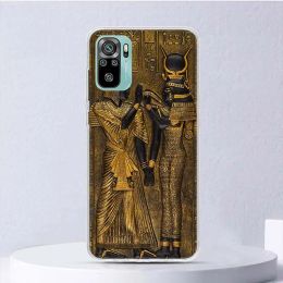 Egypt Nefertiti Anubis Ankh Pharaoh Soft Case For Xiaomi Redmi Note 11S 10S 12 11 10 Phone Cover 11T 11E Pro Plus 9 9S 8 8T 9T 7