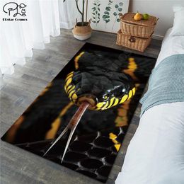 Carpets Snake Funny Carpet Square Anti-Skid Area Floor Mat 3D Rug Non-slip Dining Room Living Soft Bedroom Style-03