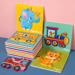 Nowe zabawki puzzle Najlepsza jakość Inteligence Toys for Children Magness Ruch i zwierzęta łamigłówki