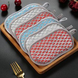 Double Side Dishwashing Sponge Kitchen Tableware Pan Washing Pad Kitchen For Sponges Wipe Reusable Washable Cleaning Tools