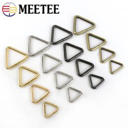10Pcs 19/25/31/38mm Metal Triangle Ring Buckle Bag Strap Clasp Adjuster Backpack Chain Hanger Connector Hook Hardware Accessory