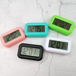 LED Digital Table Clock Cute Mini Alarm Clocks with Backlight Electronic Mute Desktop Clock Home Office Decor