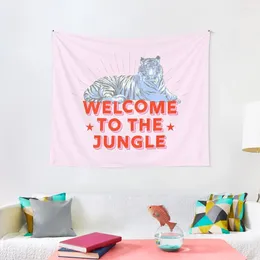 Tapestries Retro Tiger - Welcome To The Jungle Tapestry Wall Stickers Decoration Christmas