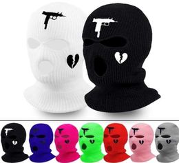 Fashion Neon Balaclava Threehole Ski Mask Tactical Full Face Winter Hat Party Limited Embroidery bone masculino 2201082687026