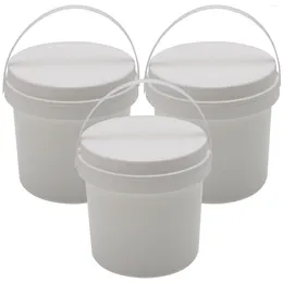 Storage Bags 3 Pcs Bucket Makeup Brush Container Kids Toy Building Blocks Organizer Pp Small Buckets Handles Child Holder