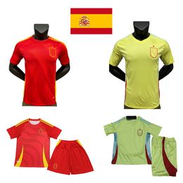 SpANiSh National Team Football Shirt 2025 Men Kids Kit Set Home Away Camisetas SpAIn 24 25 Soccer Jersey MORATA FERRAN ASENSIO 2024 Euro Cup Espana OLMO ANSU FATI