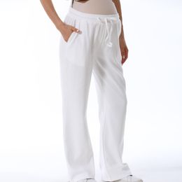 Women's Maternity Over Comfortable High Waist Lounge Pants Versatile Comfy Stretch Pregnant Trousers Pregnancy Clothing