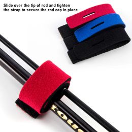 12pcs Fishing Rod Tie Holder Belt Elastic Straps Adjustable Neoprene Tie Magic Wrap Band Pole Holder Fishing Tool Accessories