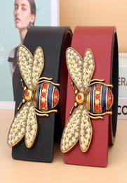 Belts Luxury With Bee Big Buckle Womens High Quality Designer Genuine Leather Belt For Women Width 7 CmBelts Emel225835797