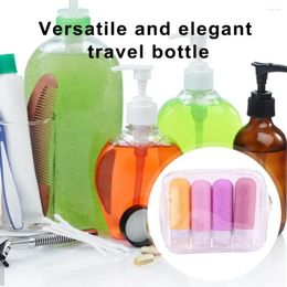 Storage Bottles Travel Size Body Wash Dispenser Leak-proof Silicone Bottle Set For Toiletries Condiments 90ml Squeeze Tube