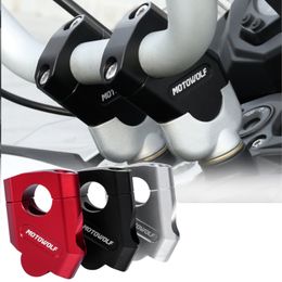 3 Colour Motorcycle 22mm 28mm Handlebar Heightening Riser Bar Clamp Mount For Honda NTV650 NTV 650 Deauville 700 Varadero 125