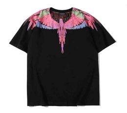 Marcelo Tee Shirts Burlon 20ss hip hop high street fashion tie dyed feather water drop wings pure cotton short sleeve Tshirt for 1358214