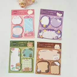 60Pcs Cute Puppy Bunny Sticky Notes Decor DIY Scrapbooking Planner Message To Do List Notes Paper Adhesive Notepad Stationery