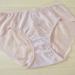 5pcs/lot Womens Briefs Women Underwear Lace Brief Female hipster Underpant Plus Size Womens Lingeries