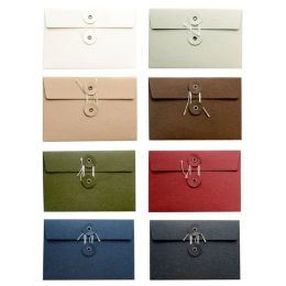 Envelopes 10pcs Kraft Paper Envelope String Closure for Mail Postcard Bill Invitation