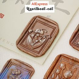 Embossed /3D Wax Seal Stamp Flowers/Animals Sealing Stamp Head For Cards Envelopes Wedding Invitations Scrapbooking