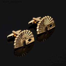 Cuff Links Luxury Cufflinks For Mens Shirt Jewellery Accessories Wedding Gold Colour Cuff Links Buttons Christmas Gifts Y240411