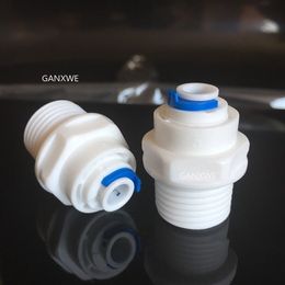 RO Water Plastic Pipe Coupling Connector 1/4" 3/8" BSP Tube Water Purifier Accessories Aquarium Quick Fitting