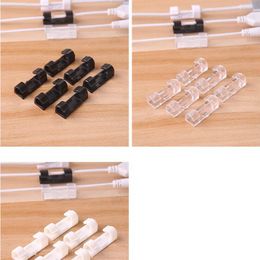 20pcs/set Cord Cable Winder Charging Line Cable Organizer Wire Fixing Clips Storage Support Holder Clips Cable Accessories