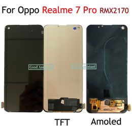 Super Amoled / TFT 6.4 Inch Display For OPPO Realme 7 Pro RMX2170 LCD Display Touch Screen Digitizer Assembly Replacement