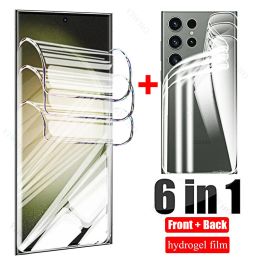 Screen Protector Front Back Hydrogel Film for Samsung Galaxy S23 S22 S21 S20 Ultra Plus FE 2022 4G 5G S23ultra Camera Lens Glass