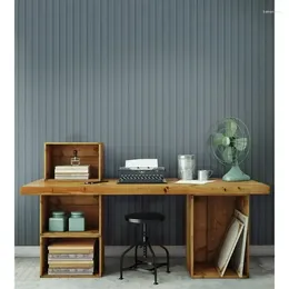 Wallpapers Blue Wood Look Beadboard Peel & Stick Wallpaper Fast