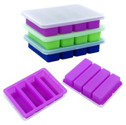 YHSWE Silicone Butter Mould container Bake cake baking moulds 4 grids with cover338d7471679