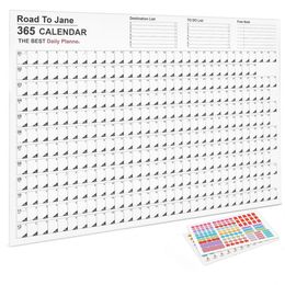 1 Set Useful Tear-Resistant Clear Print 2023 Office Travel Schedule for School Poster Calendar 2023 Schedule Calendar