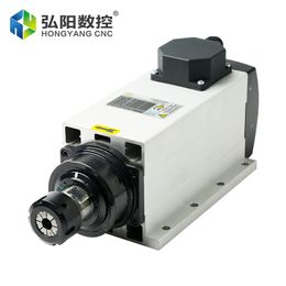 CC Spindle 2.2/3.5/4.5/6KW Square Flange Woodworking Air Cooled Spindle Motor 18000rpm 300Hz CNC Router Engraving Machine