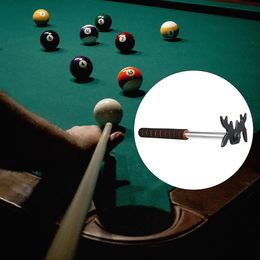 Retractable Billiards Pool Cue Stick Telescopic Removable Metal Portable Bridge Head Indoor Accessory Game Competition 240407