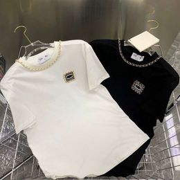 Designer Luxury Celins Classic 2024 Fashionable Men and Women Spring Summer New Exquisite Chain Network Popular Same Versatile T-shirt Fashion Style Top