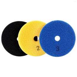 Bowls 3 Pieces 100Mm Diamond Flexible Wet & Dry Polishing Pads Step Floor Polish For Stone Marble Tile