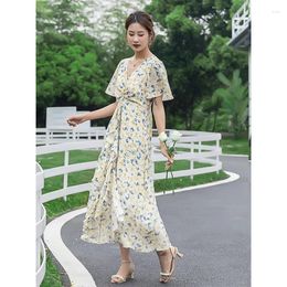 Casual Dresses Women's Fashion Black Floral 23 Spring Summer Ladies Sexy Shirt Office Work Daily Beachwear Fairy Body Con Dress