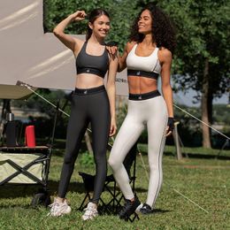Frauen Activewear Set Verstellbarer Schultergurt Sport BH elastische Taille -Training Yogahosen