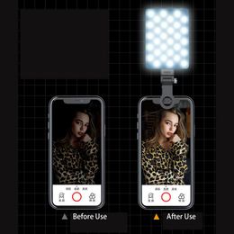 Clip On Selfie Light For Phone Portable Light For Phone With 3 Settings Video Conference Light Compatible With Laptops