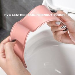 Toilet Heating Seat Soft Comfortable PVC Leather Warm Toilet Seat Cover Pad Universal Waterproof Re-washable Bathroom Seat Pad