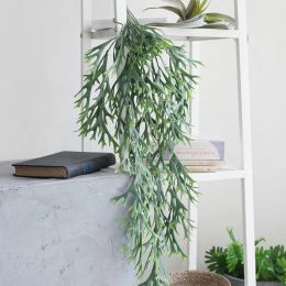 80cm Artificial Wall Hanging Staghorn Fern Wall Hanging Green Fake Plant Fern Plant Wall Accessories Decorative Rattan