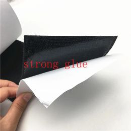 150mm Black White Strong Self-adhesive Fastener Tape Hook Loop Adhesive Fastener Tape Gum Strap Sticker Tape with Glue for DIY
