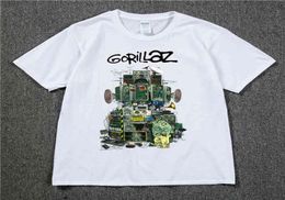Gorillaz T Shirt UK Rock Band Gorillazs Tshirt HipHop Alternative Rap Music Tee Shirt The NowNow New Album Tshirt Pure Cotton7569916