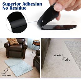 3M Self-Adhesive Anti Skid Grip Tape Carpet Floor Mat Fixed Sticker Rugs Corners Pads Gripper For Home Bath Living Room Mat