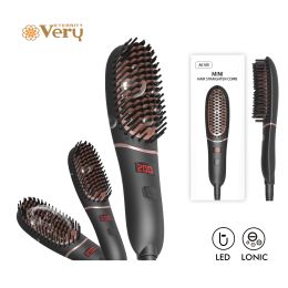 Brushes New Hair Straightener Hot Brush Women's Hair Brush For Curler Ceramic Multispeed Electric Straightening Comb Curling Iron Brush