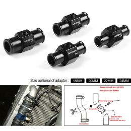 Universal Aluminium Alloy Motorcycle Water Temp Gauge Radiator Temperature Sensor Joint Pipe Hose Sensor Gauge Adapter 18-24mm