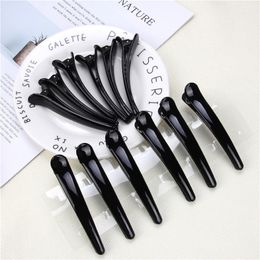 6Pcs/set Black Alligator Hair Clips Plastic Single Prong Diy Hairstyle Hair Accessories Hairpins Hairdressing Hair Styling Tool