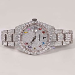 Luxury Looking Fully Watch Iced Out For Men woman Top craftsmanship Unique And Expensive Mosang diamond Watchs For Hip Hop Industrial luxurious 19958