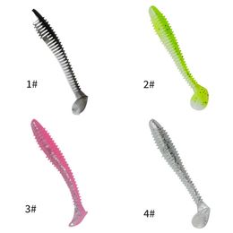 10pcs/Lot Soft Lure Silicone Worms Baits 55mm 65mm 70mm Jigging Wobblers Fishing Lures Artificial Swimbaits For Bass Carp Tackle