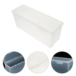 Plates Bread Storage Box Plastic Cake Holder Dispenser Container Household Loaf Transparent Boxes Case Refrigerator Toast